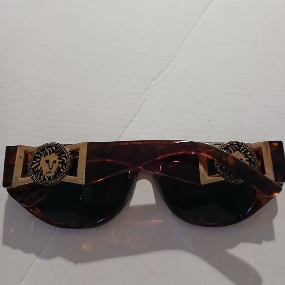 Anne Klein Vintage Riviera Sunglasses Tortoise Shell Lion Logo - Picture 4 of 8